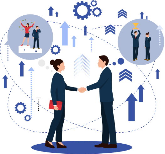 Handshake illustration